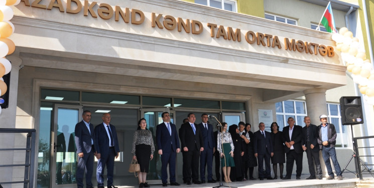 Saatlı rayonunun Azadkənd kənd tam orta məktəbinin açılış mərasimi keçirildi